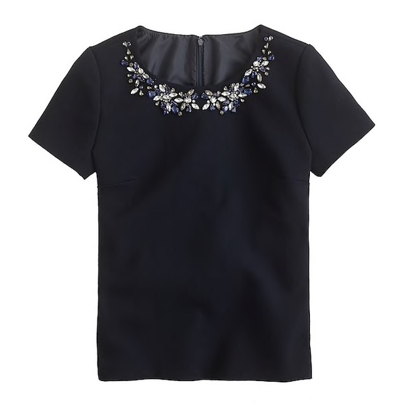 J. Crew Tops - J. Crew Jeweled Top